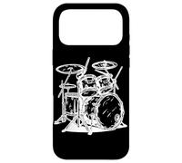 Carcasa para iPhone 17 Pro MAX Kit de batería Line Art Music Lover Platillos
