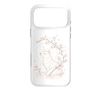 Carcasa para iPhone 17 Pro MAX Kitsune Fox Cherry Blossoms Meditación Zen Yoga Vida Mujeres