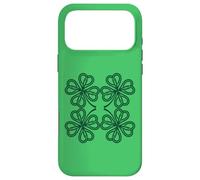 Carcasa para iPhone 17 Pro MAX Knot Clover Knotwork Viking Norse St Patrick's