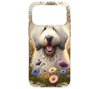 Carcasa para iPhone 17 Pro MAX Komondor Dog Summer Wildflowers Obra de Arte