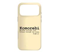 Carcasa para iPhone 17 Pro MAX Komorebi Japonés Palabra Vocab Poético Árbol Sol Naturaleza Amor