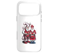 Carcasa para iPhone 17 Pro MAX Krampus and St Nicholas Naughty or Nice Kids Christmas