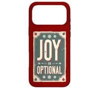 Carcasa para iPhone 17 Pro MAX La alegría es Opcional - Sarcasmo navideño Retro