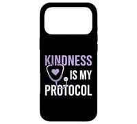 Carcasa para iPhone 17 Pro MAX La amabilidad es mi protocolo Enfermera clínica registrada en el Cuidado de la Salud