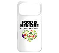 Carcasa para iPhone 17 Pro MAX La Comida es Medicina Comer Bien Sanar Bien Vegano