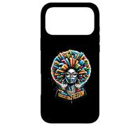 Carcasa para iPhone 17 Pro MAX La educación es Libertad Profesor Negro Libros Pelo Afro Chi