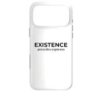 Carcasa para iPhone 17 Pro MAX La existencia precede a la filosofía Divertida del Espresso