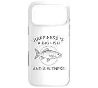 Carcasa para iPhone 17 Pro MAX La Felicidad es un pez Grande y un Testigo - Divertido Pescador de Pesca