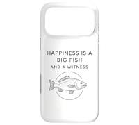 Carcasa para iPhone 17 Pro MAX La Felicidad es un pez Grande y un Testigo - Divertido Pescador de Pesca