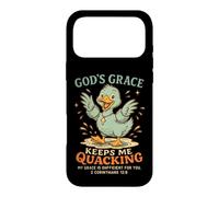 Carcasa para iPhone 17 Pro MAX La Gracia de Dios me Mantiene cuestionando Pato Cristiano