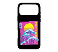 Carcasa para iPhone 17 Pro MAX La Gran Ola, Vaporwave Anime Estética Glitch Japonés