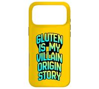 Carcasa para iPhone 17 Pro MAX La Historia del Origen del Gluten es mi Villano, Divertida Ropa de Humor para celíacos