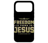 Carcasa para iPhone 17 Pro MAX La Libertad se Encuentra en Jesús Fe Cristiana Escritura Adoración