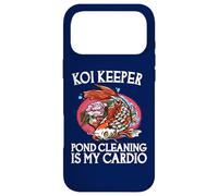 Carcasa para iPhone 17 Pro MAX La Limpieza de estanques Koi Keeper es mi Cardio