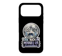 Carcasa para iPhone 17 Pro MAX La Luna Nos extraña #LetsGoBack Llorando Luna Triste
