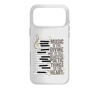 Carcasa para iPhone 17 Pro MAX La música es la Cita de Piano de la Manera Divina