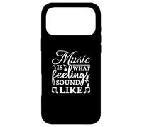 Carcasa para iPhone 17 Pro MAX La música es lo Que los Sentimientos suenan como Amante de los mú