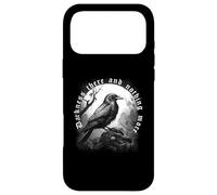 Carcasa para iPhone 17 Pro MAX LA Oscuridad Hay Y Nada MÁS El Cuervo Edgar Allan PoE Meme