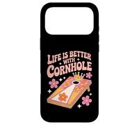 Carcasa para iPhone 17 Pro MAX La Vida es Mejor con Cornhole Fun Lovers