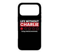 Carcasa para iPhone 17 Pro MAX La Vida sin Charlie Boring no recomendaría una revisión Divertida