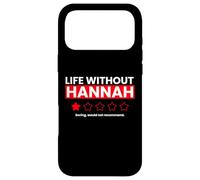 Carcasa para iPhone 17 Pro MAX La Vida sin Hannah Aburrido no recomendaría una revisión Divertida