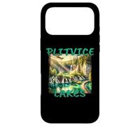 Carcasa para iPhone 17 Pro MAX Lagos de Plitvice Croacia Grunge Cascada Naturaleza