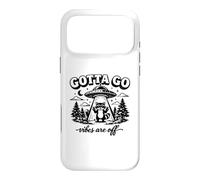 Carcasa para iPhone 17 Pro MAX Las Vibraciones de Gotta Go están apagadas, Divertido Mapache UFO