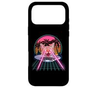 Carcasa para iPhone 17 Pro MAX Laser Cat Eyes Kitten UFO Retro 80s Funny Cats Lovers