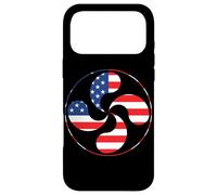 Carcasa para iPhone 17 Pro MAX Lauburu Basque Country Cross Ikurrina Euskal Herria Bandera de Estados Unidos
