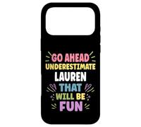 Carcasa para iPhone 17 Pro MAX Lauren Personalized Women's Gift Custom Lauren