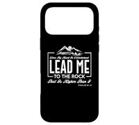Carcasa para iPhone 17 Pro MAX Lead me to The Rock That is Higher Than I Salmo 61:2 Diseño