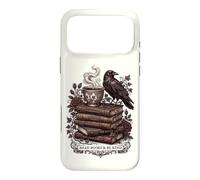 Carcasa para iPhone 17 Pro MAX Lee Libros y sé Amable Dark Academia Literatura clásica Cuervo