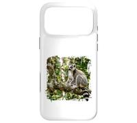 Carcasa para iPhone 17 Pro MAX Lémur Vida Silvestre Animal Selva Bosque Árbol Rama Tropical
