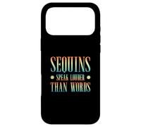 Carcasa para iPhone 17 Pro MAX Lentejuelas Hablan más Alto Que Las Palabras Un Artista Femenino Showgirl