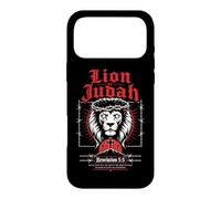 Carcasa para iPhone 17 Pro MAX León de Judá Apocalipsis 5:5 Verso bíblico gótico Cristiano