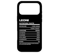 Carcasa para iPhone 17 Pro MAX Leoni Datos de Nutrición Nombre Gracioso