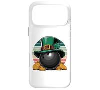 Carcasa para iPhone 17 Pro MAX Leprechaun Bowling Ball St. Patrick's Day Gold