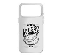 Carcasa para iPhone 17 Pro MAX Let Us Go Bananas Plátanos Amarillos Kawaii Bananas Divertidas
