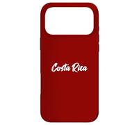 Carcasa para iPhone 17 Pro MAX Letras Palabra Costa Rica en Linda Fuente Blanca
