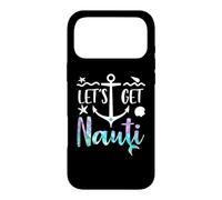 Carcasa para iPhone 17 Pro MAX Let's Get Nauti Bachelorette Party Funny Bride Mermaid Theme