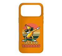 Carcasa para iPhone 17 Pro MAX Let's Go Bananas Amarillo Bananas Fruta Lindo Kawaii Vintage