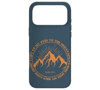 Carcasa para iPhone 17 Pro MAX Levanto mis Ojos a Las montañas Salmo 121:1 Fe Bíblica