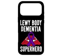 Carcasa para iPhone 17 Pro MAX Lewy Body Dementia Superhero Warrior Fighter Lighter Purple Ribbon