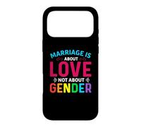 Carcasa para iPhone 17 Pro MAX LGBTQ Marriage Is About Love Gay LGBT Pride Month