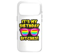 Carcasa para iPhone 17 Pro MAX LGBTQI It's My Birthday Bitches Pride Rainbow Hombres Mujeres