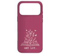 Carcasa para iPhone 17 Pro MAX Library Book Wildflowers Lovers Literature Teacher