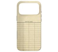 Carcasa para iPhone 17 Pro MAX Library Due Date Cards Blank Return Librarian Vintage