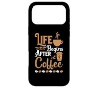 Carcasa para iPhone 17 Pro MAX Life Begins After Coffee Baristas Funny Coffee Lover
