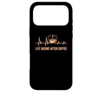 Carcasa para iPhone 17 Pro MAX Life Begins After Coffee Baristas Heartbeat Coffee Lover