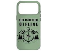 Carcasa para iPhone 17 Pro MAX Life is Better Offline - Camping & Hiking Outdoors Nature
